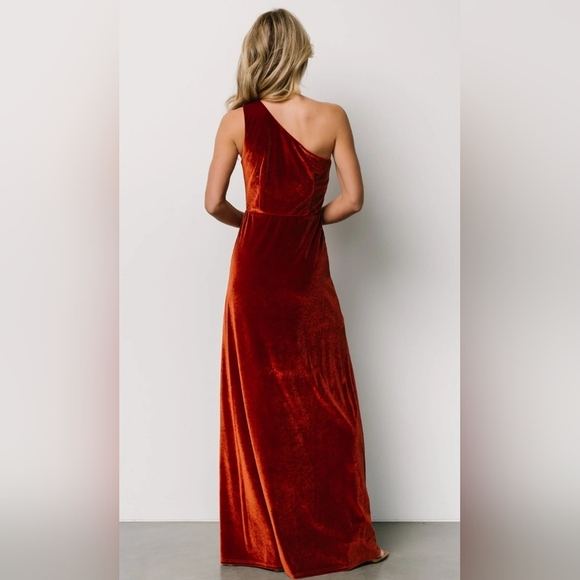 Baltic Born | Tatiana Velvet One Shoulder Dress Size NWOT - Picture 3 of 4
